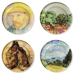 Outlet Van Gogh Glass Coasters Tableware