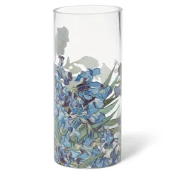 Online Van Gogh Irises Glass Vase Decorative Accents