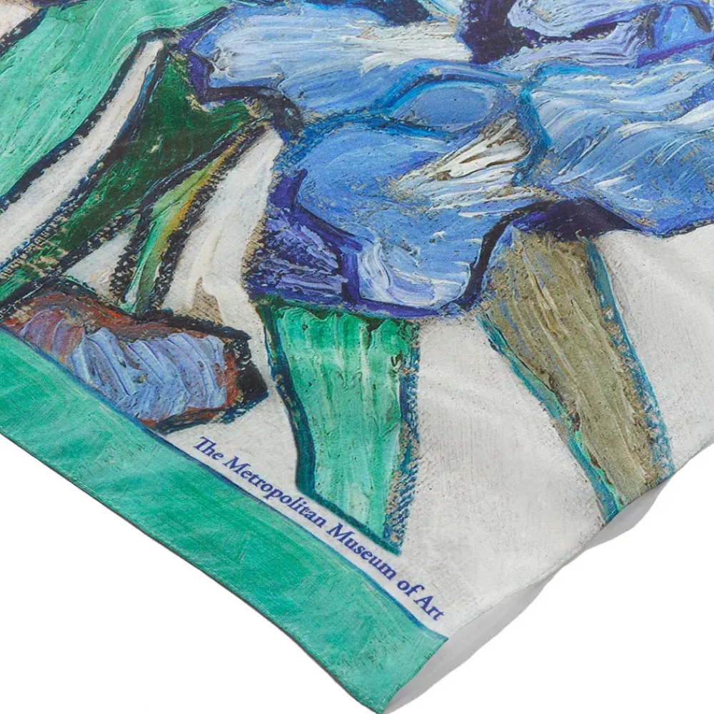 Online Van Gogh Irises Oblong Silk Scarf Scarves & Wraps