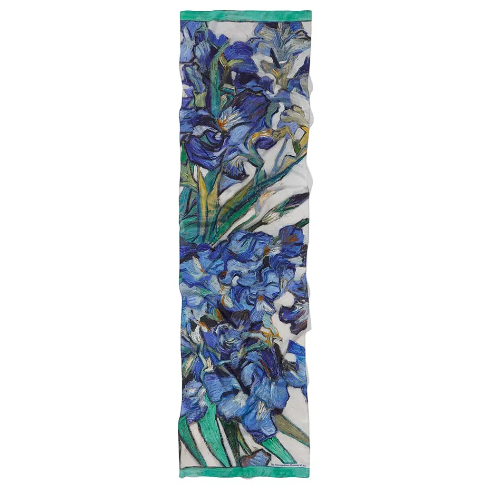 Online Van Gogh Irises Oblong Silk Scarf Scarves & Wraps