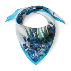 Online Van Gogh Irises Silk Neckerchief Scarves & Wraps