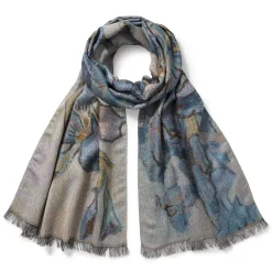 Outlet Van Gogh Irises Wool-Blend Shawl Scarves & Wraps