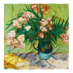 Clearance Van Gogh Oleanders Oversize Square Silk Scarf Scarves & Wraps