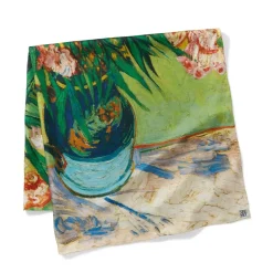 Clearance Van Gogh Oleanders Oversize Square Silk Scarf Scarves & Wraps