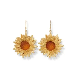 New Van Gogh Sunflower Drop Earrings Earrings