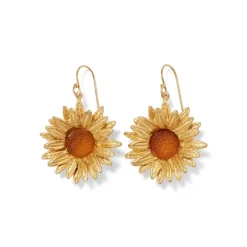 New Van Gogh Sunflower Drop Earrings Earrings