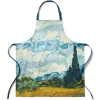Sale Van Gogh Wheat Field With Cypresses Apron Tableware