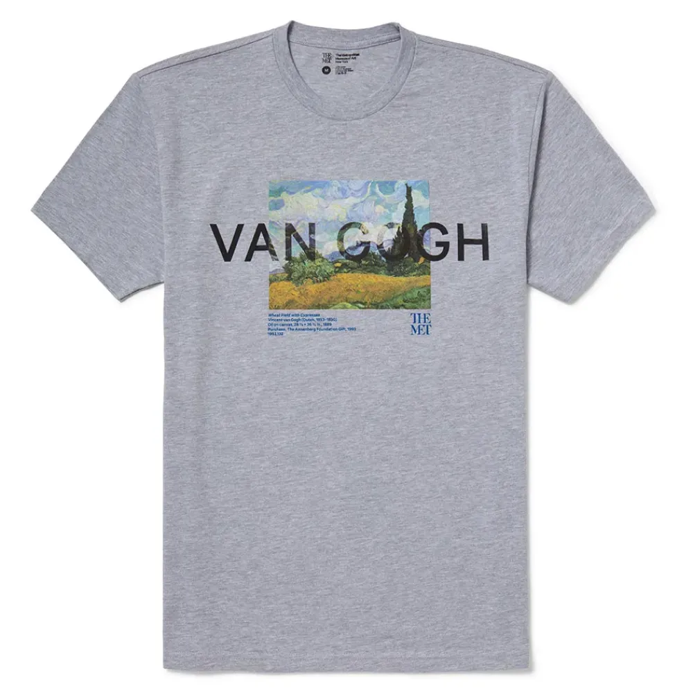 Discount Van Gogh Wheat Field With Cypresses Unisex Tee Clothing