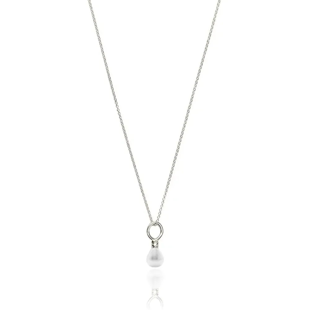 Outlet Venus Pearl Silver Pendant Necklace, White Necklaces
