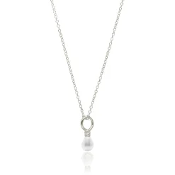 Outlet Venus Pearl Silver Pendant Necklace, White Necklaces