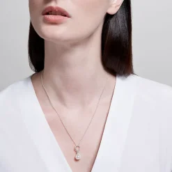 Outlet Venus Pearl Silver Pendant Necklace, White Necklaces
