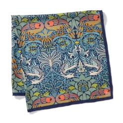Hot William Morris Peacock And Dragon Square Silk Scarf Scarves & Wraps