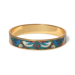 Discount William Morris Strawberry Thief Enamel Bangle Bracelets