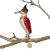 Online Woodpecker Glass Ornament Ornaments